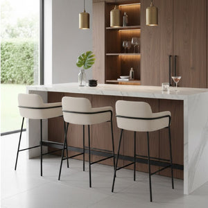   Vinyl Upholstered Bar Stool | Oroa.com