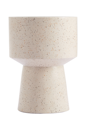   Beige Terrazzo-Look Side Table | Oroa.com