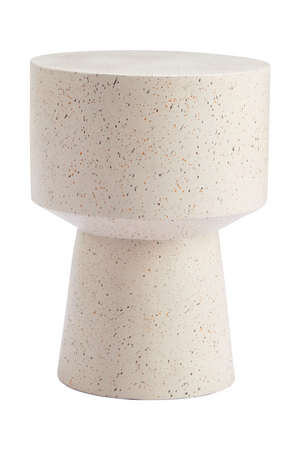   Beige Terrazzo-Look Side Table | Oroa.com