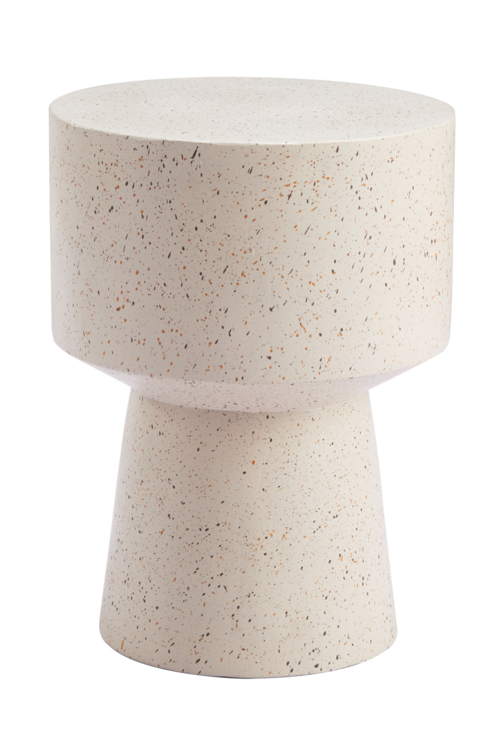   Beige Terrazzo-Look Side Table | Oroa.com
