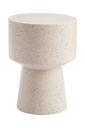   Beige Terrazzo-Look Side Table | Oroa.com