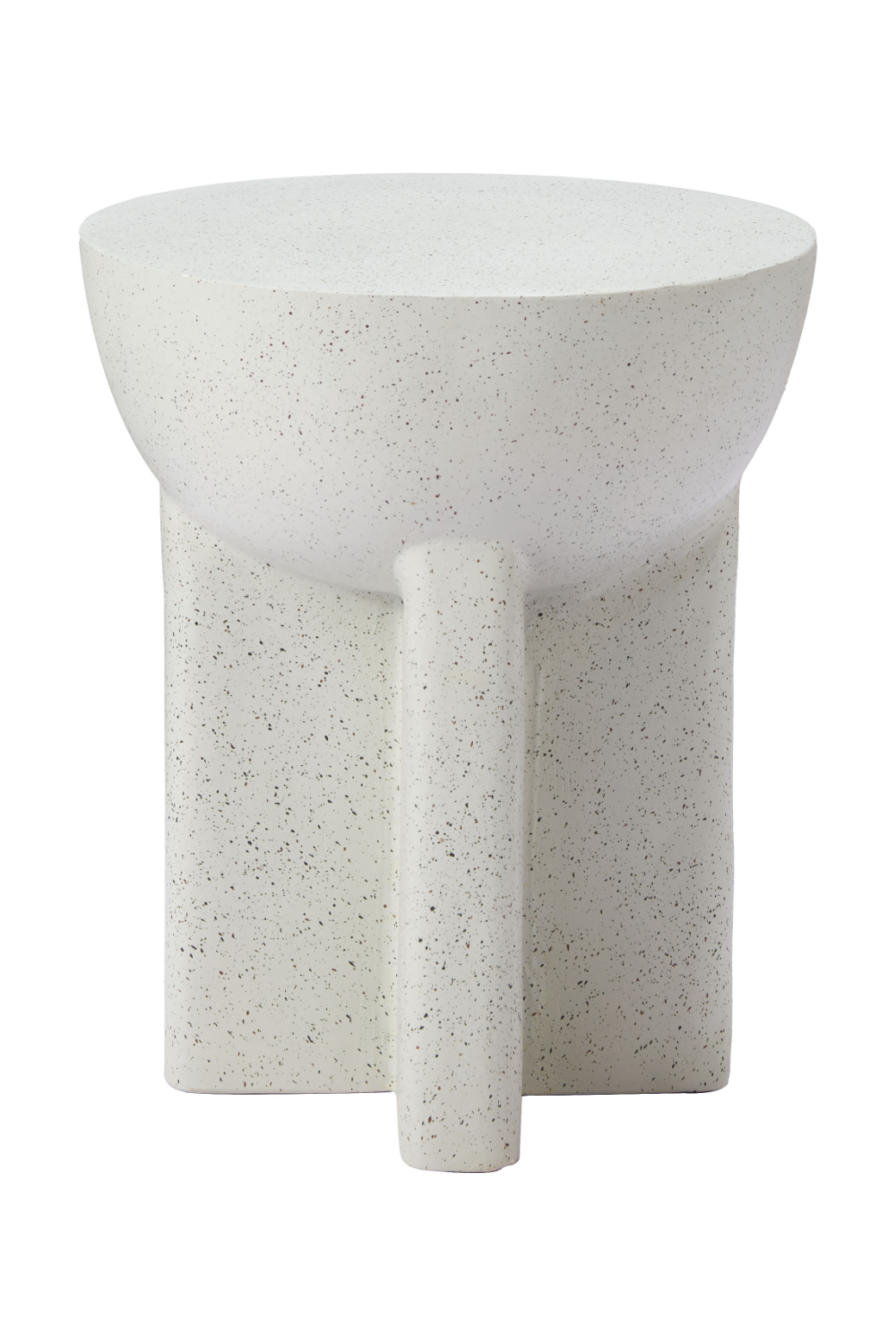   White Terrazzo-Look Side Table | Oroa.com