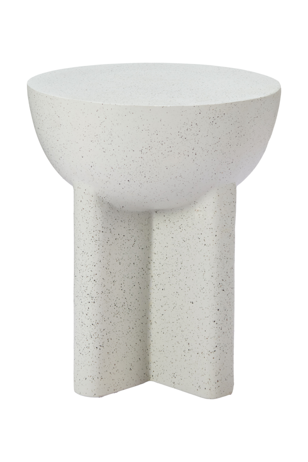   White Terrazzo-Look Side Table | Oroa.com