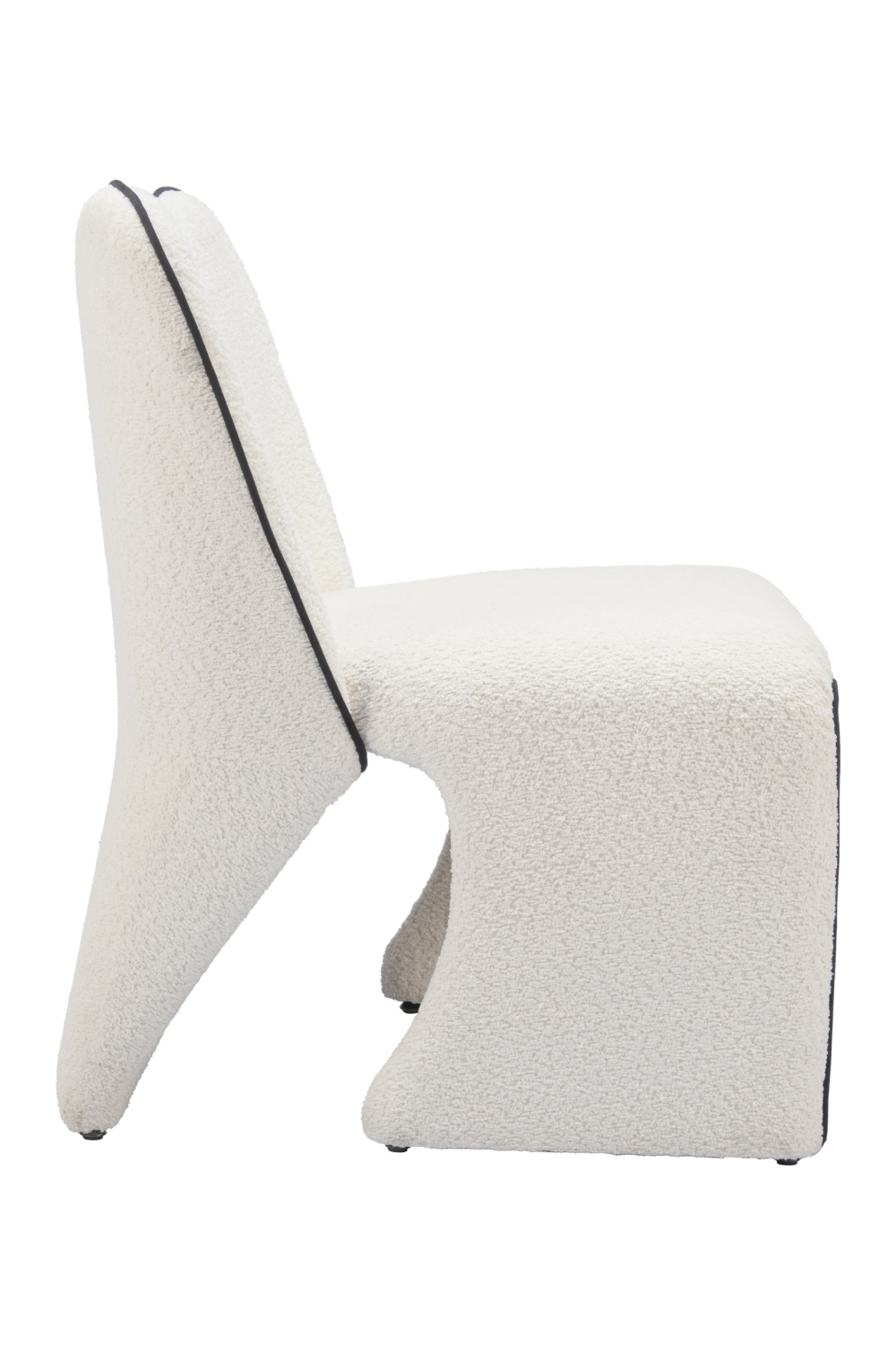   White Accent Chair with Piping | Oroa.com