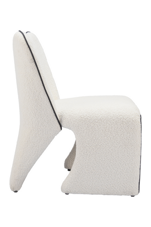   White Accent Chair with Piping | Oroa.com
