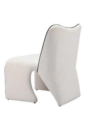  White Accent Chair with Piping | Oroa.com