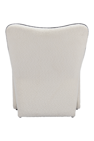   White Accent Chair with Piping | Oroa.com