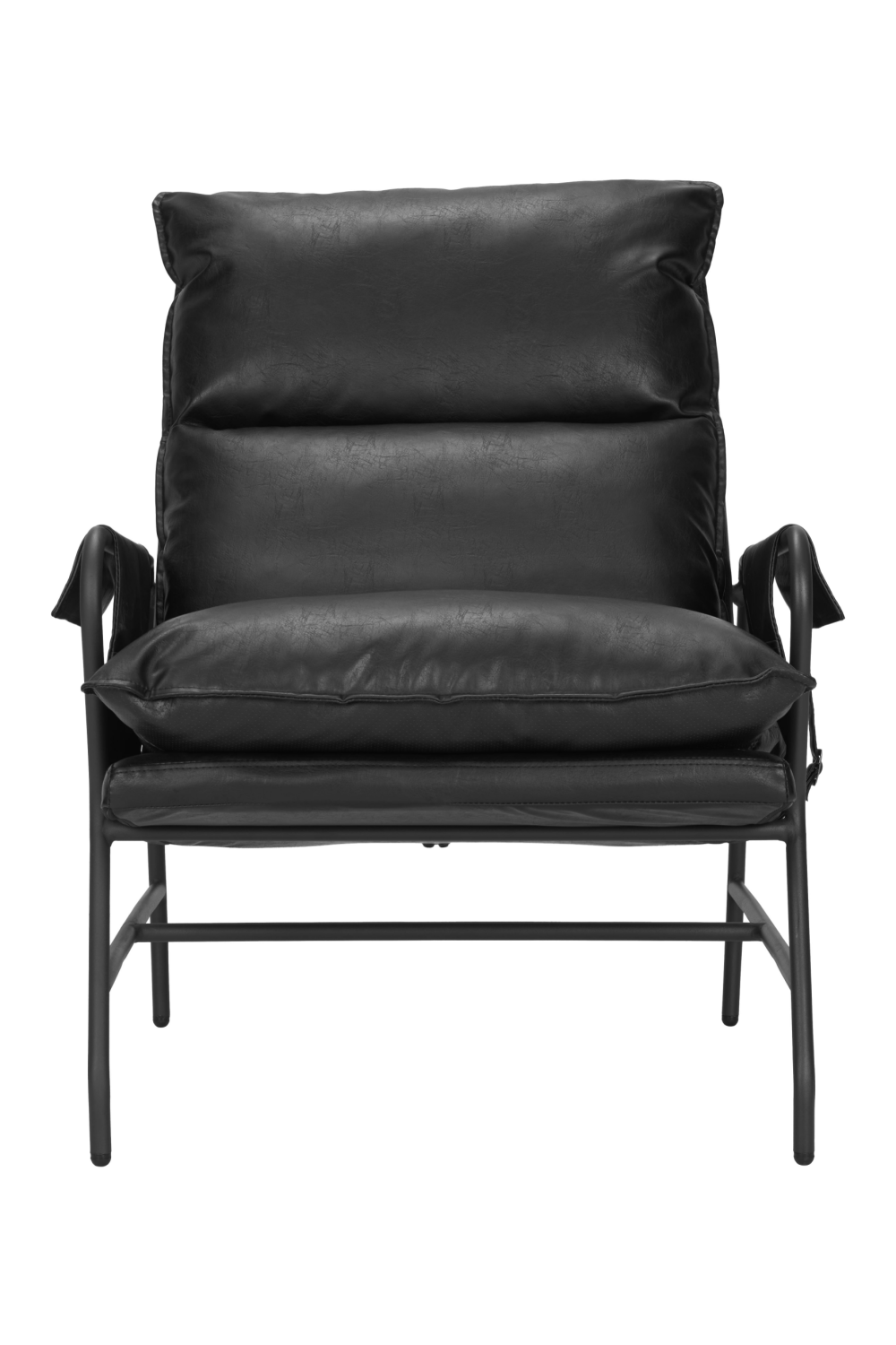   Black Leather Lounge Chair | Oroa.com