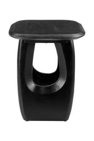   Black Acacia Wood Accent Table | Oroa.com