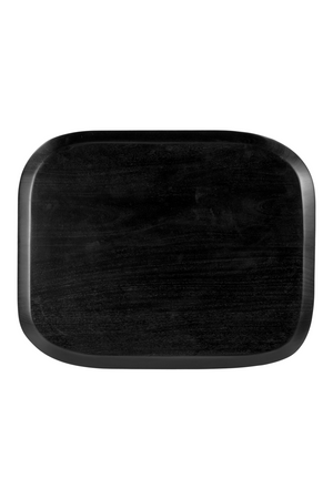   Black Acacia Wood Accent Table | Oroa.com