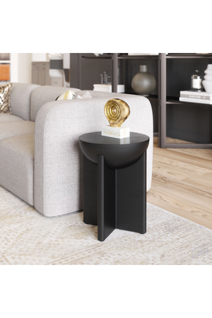   Black Solid Mango Side Table | Oroa.com