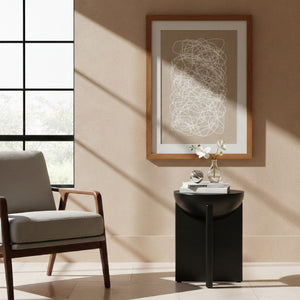   Black Solid Mango Side Table | Oroa.com