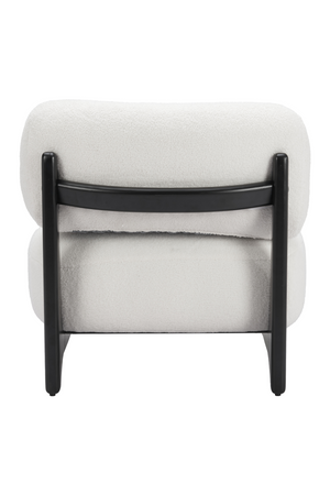   White Sherpa Fabric Accent Chair | Oroa.com