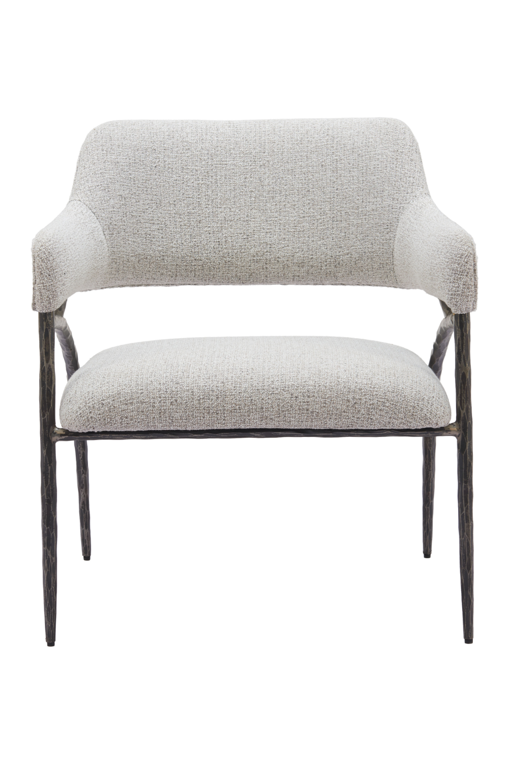  Gray Textured Fabric Accent Chair | Oroa.com
