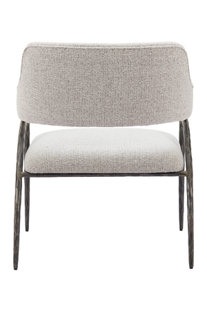   Gray Textured Fabric Accent Chair | Oroa.com
