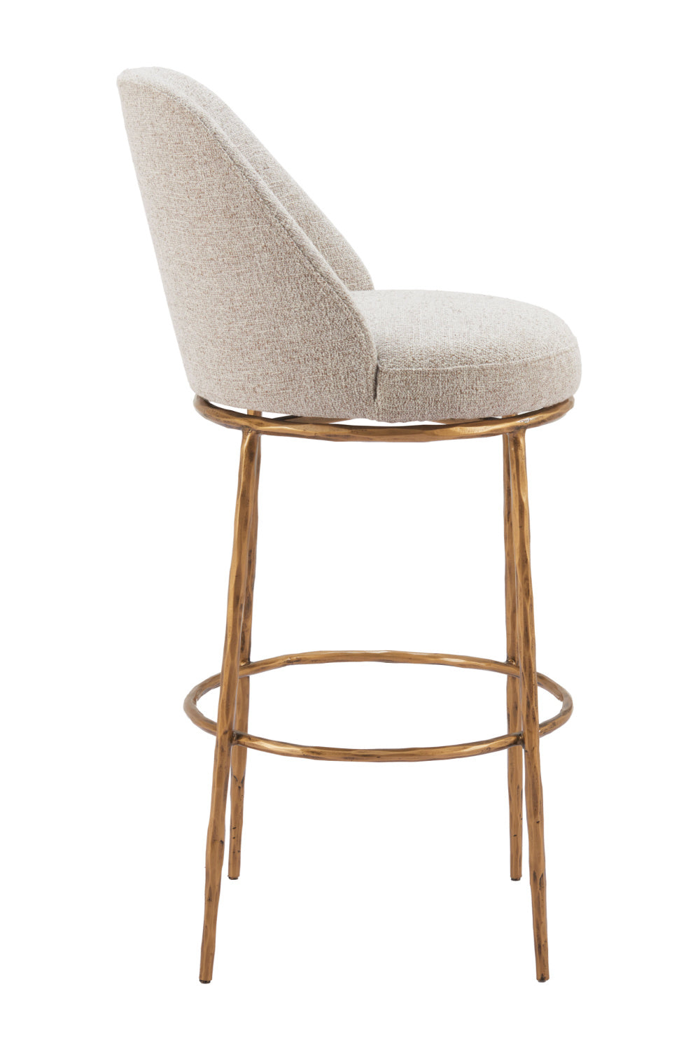   Beige Swivel Bar Stool | Oroa.com