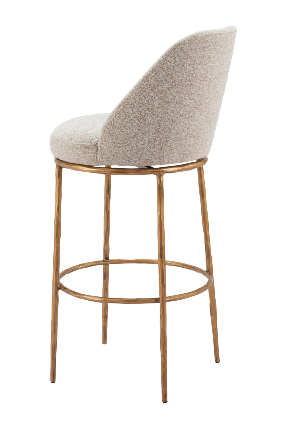   Beige Swivel Bar Stool | Oroa.com
