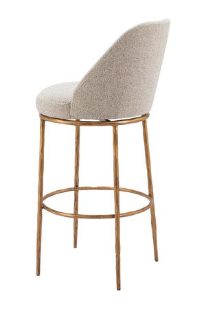   Beige Swivel Bar Stool | Oroa.com