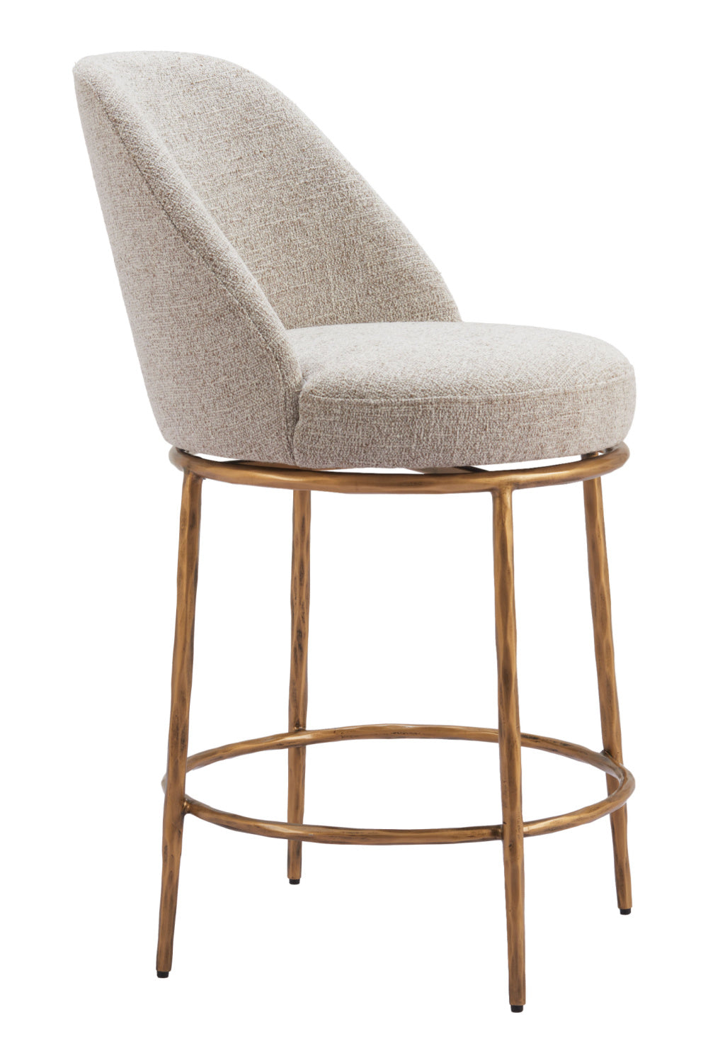   Beige Swivel Counter Stool | Oroa.com