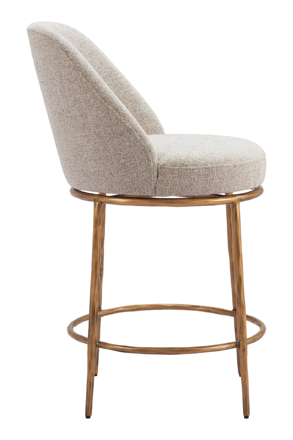   Beige Swivel Counter Stool | Oroa.com