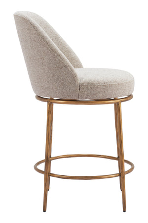   Beige Swivel Counter Stool | Oroa.com