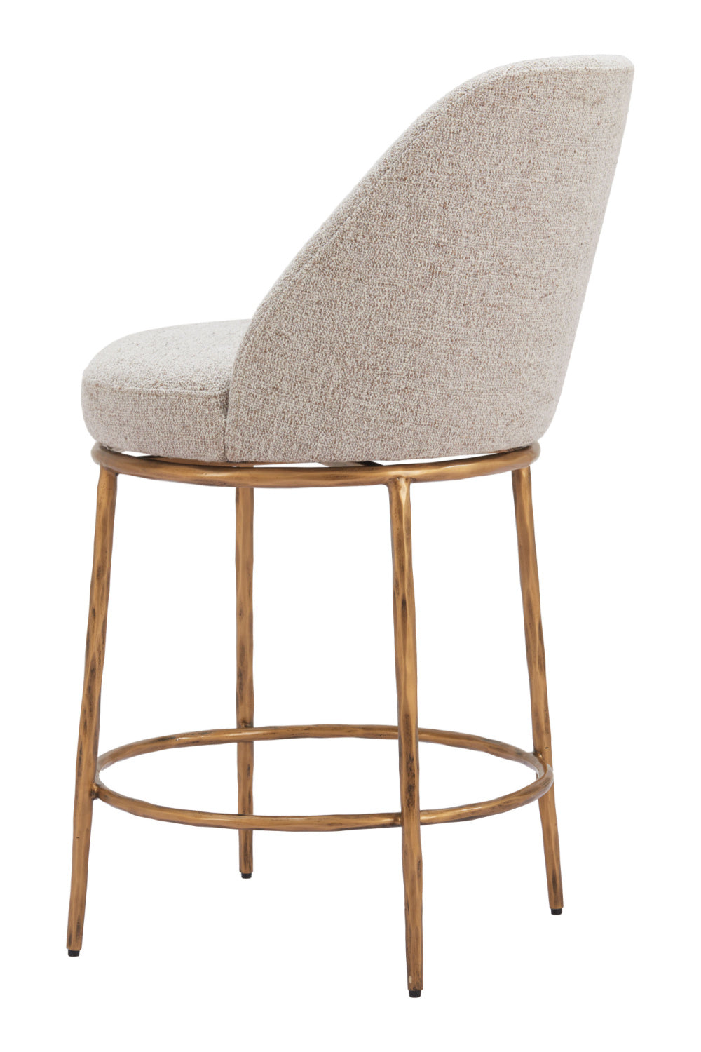   Beige Swivel Counter Stool | Oroa.com