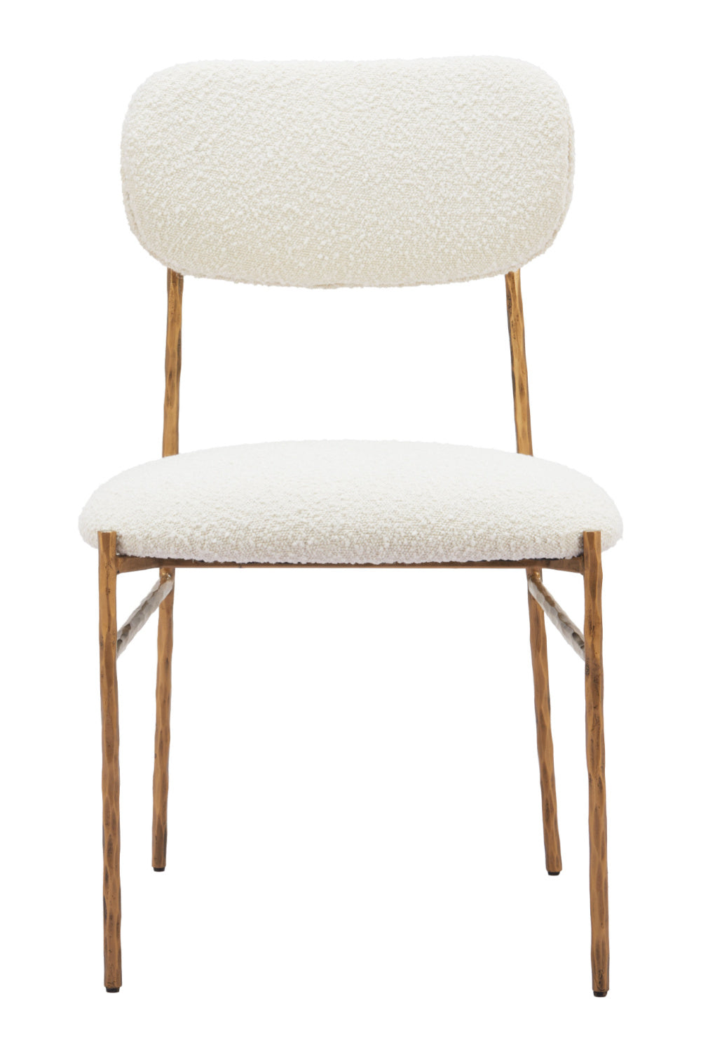   Gold Framed Cream Dining Chair | Oroa.com