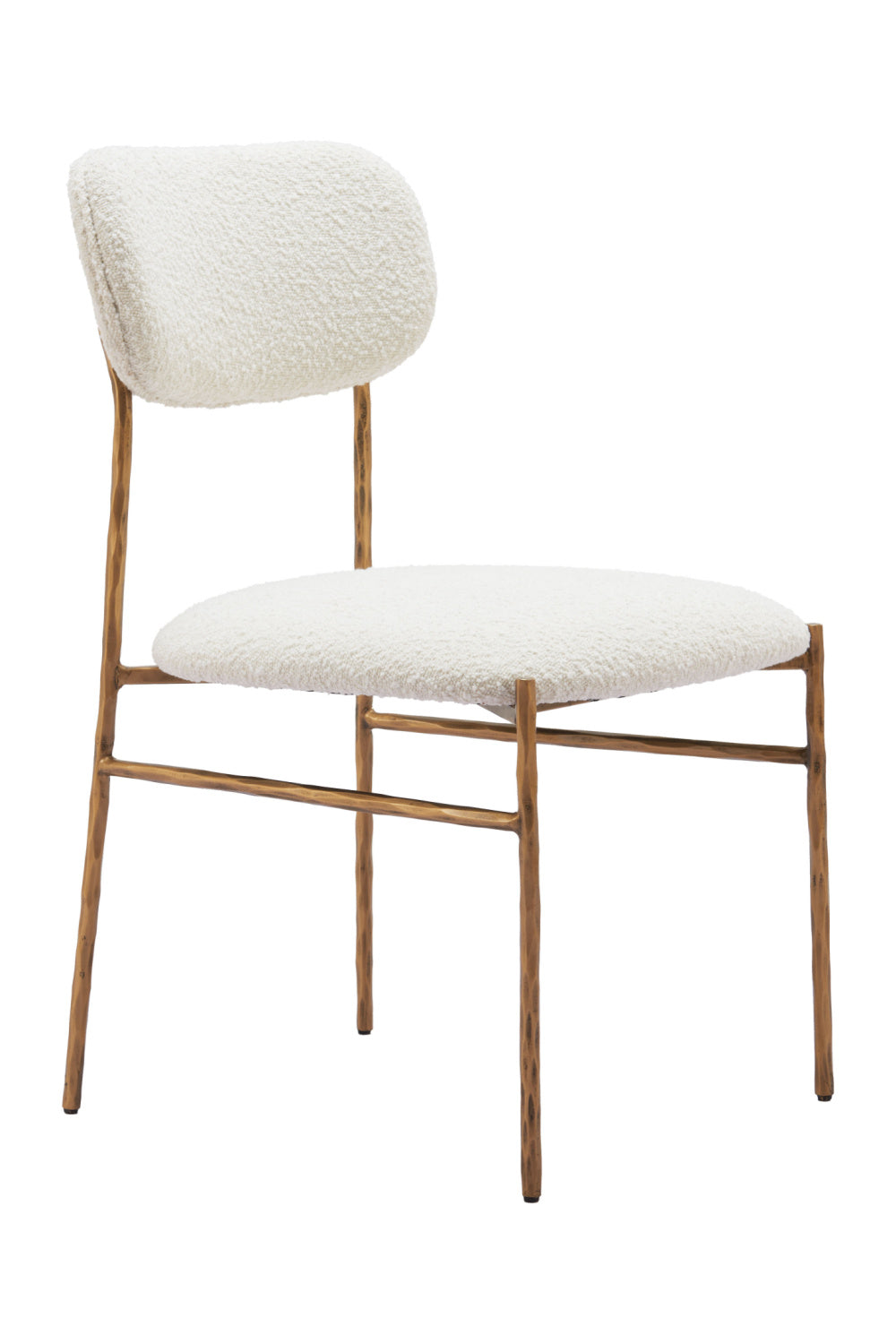   Gold Framed Cream Dining Chair | Oroa.com