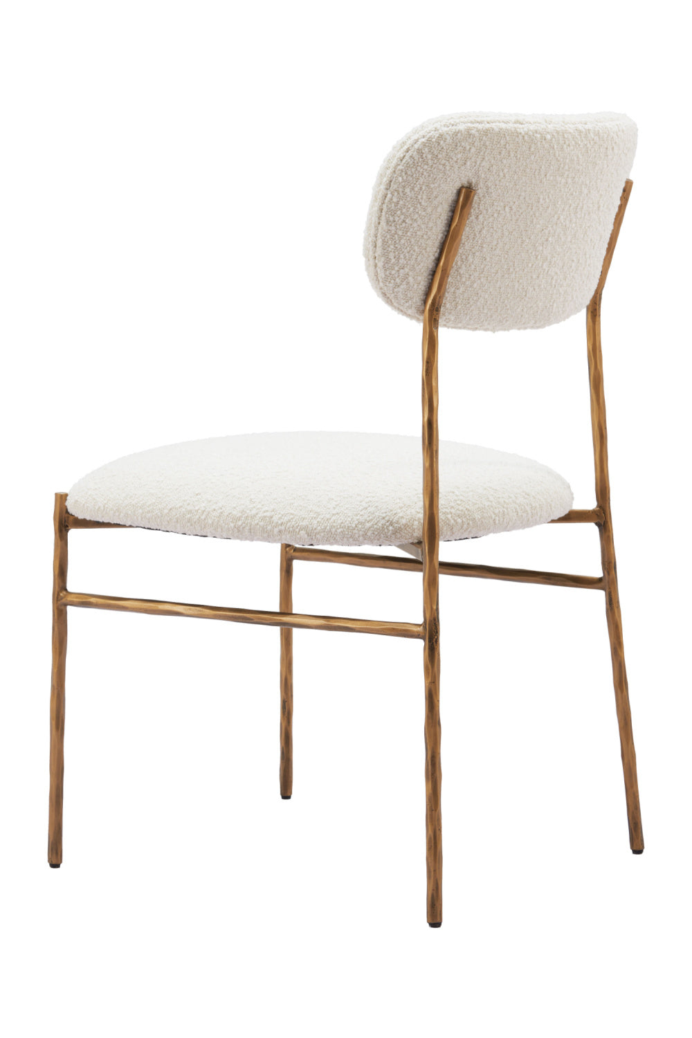   Gold Framed Cream Dining Chair | Oroa.com