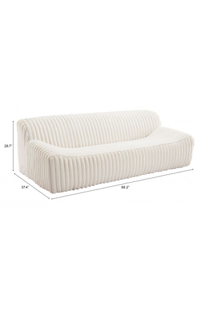   Cream Fur Sofa | Oroa.com