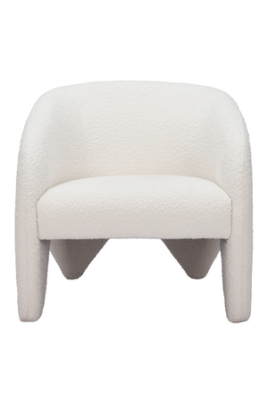   White Shearling Accent Chair | Oroa.com