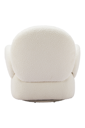   White Shearling Swivel Chair | Oroa.com