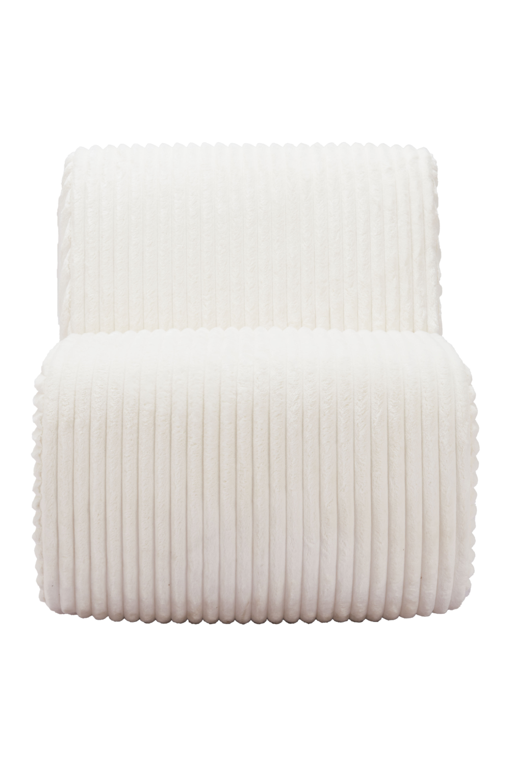   White Ribcord Accent Chair | Oroa.com