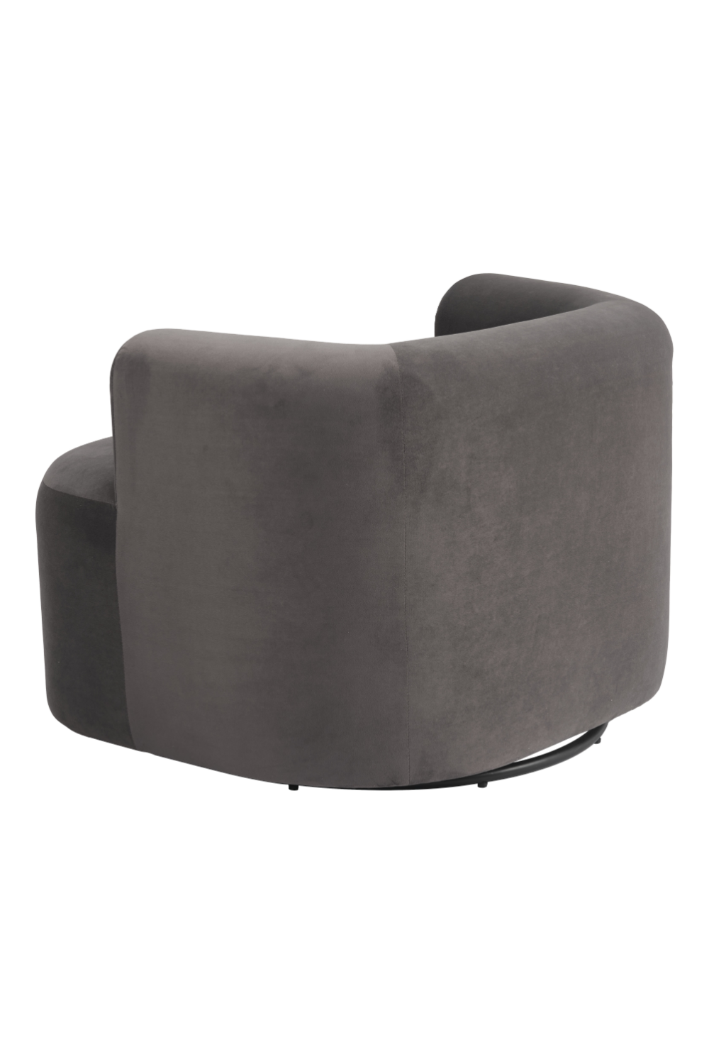   Gray Velvet Swivel Chair | Oroa.com