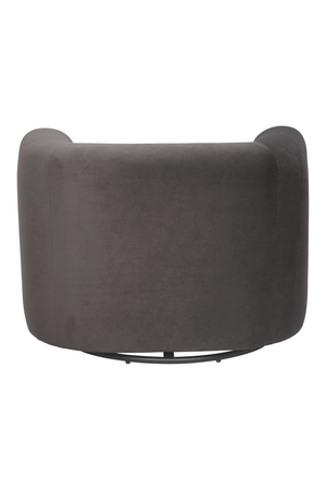   Gray Velvet Swivel Chair | Oroa.com
