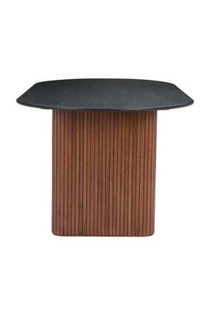   Black Wooden Top Dining Table | Oroa.com