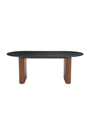   Black Wooden Top Dining Table | Oroa.com