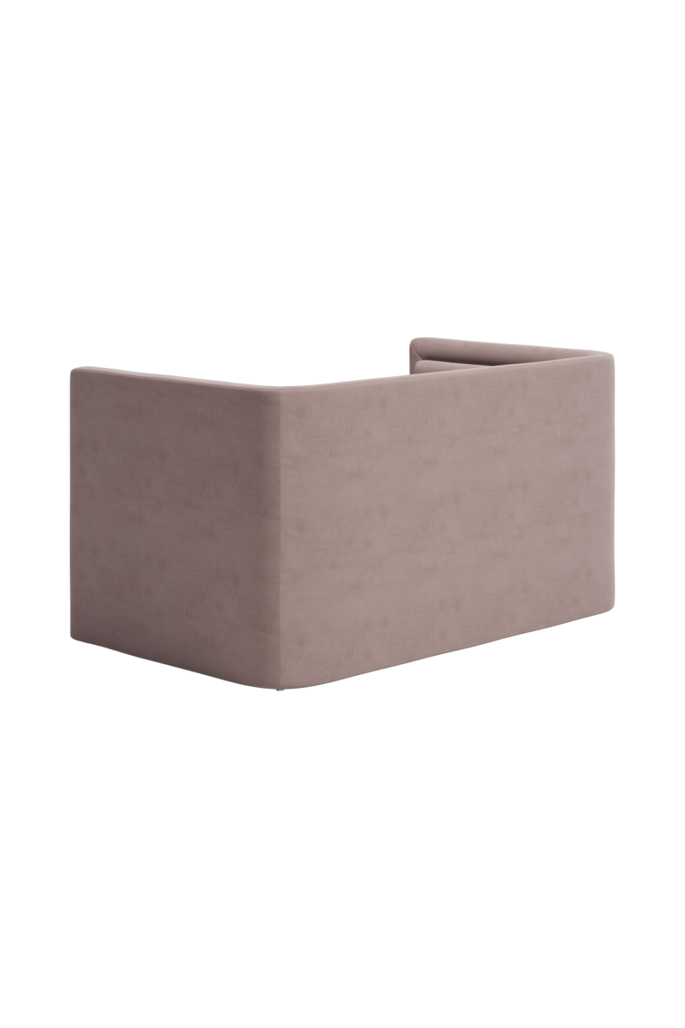   Taupe Velvet Loveseat | Oroa.com