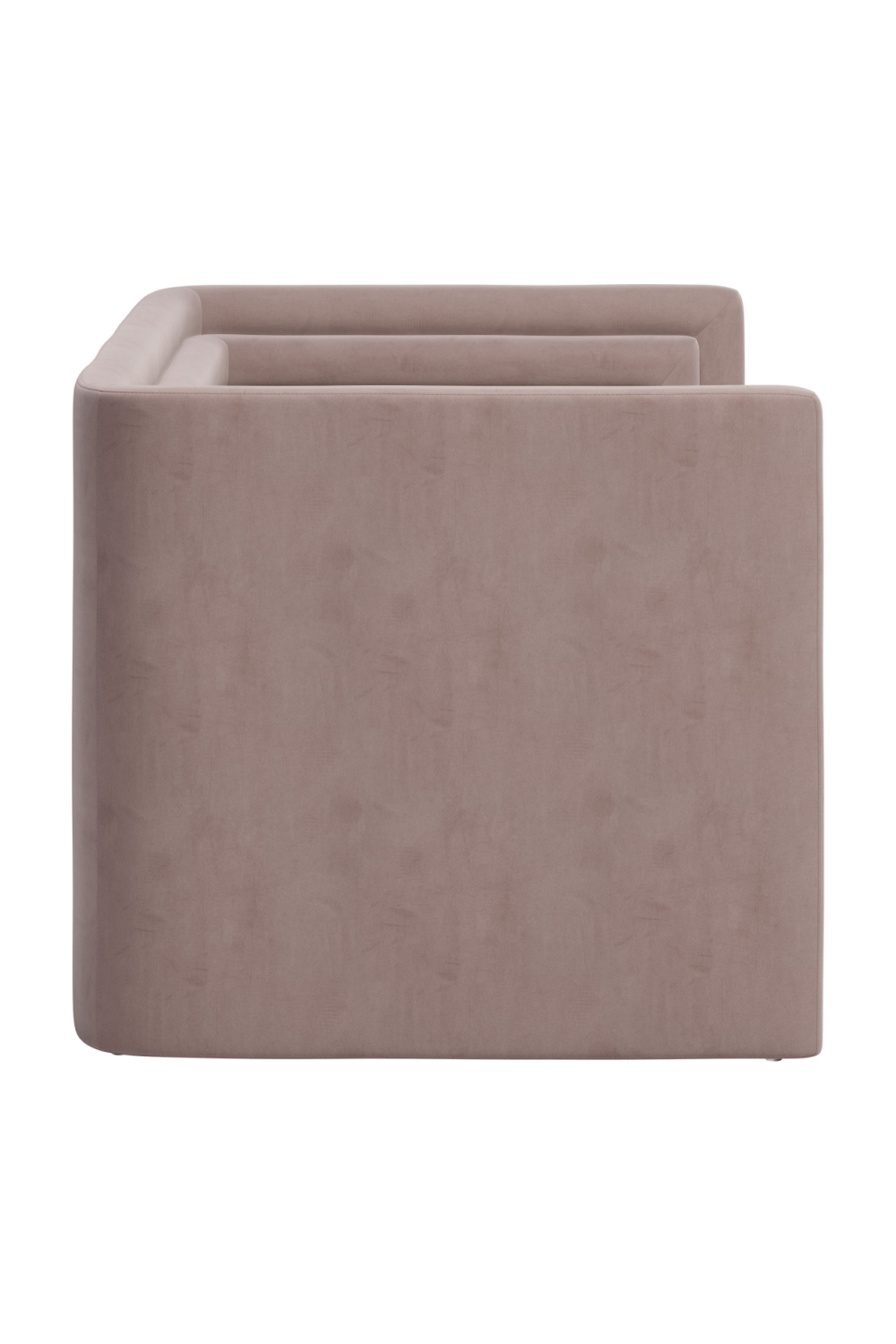   Taupe Velvet Loveseat | Oroa.com