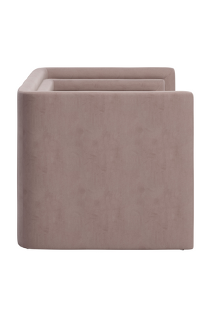   Taupe Velvet Loveseat | Oroa.com