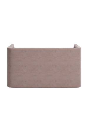   Taupe Velvet Loveseat | Oroa.com