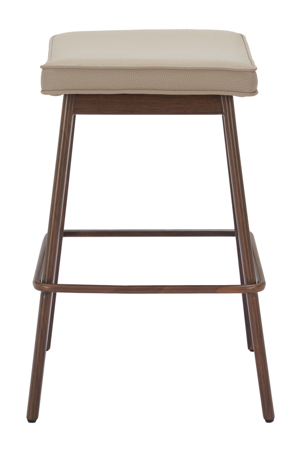   Beige Leather Seat Counter Stools (2) | Oroa.com