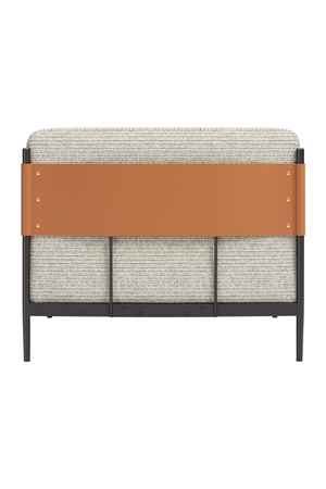   Gray Ribbed Lounge Armchair | Oroa.com