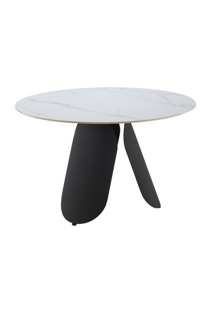   White Sintered Stone Dining Table | Oroa.com