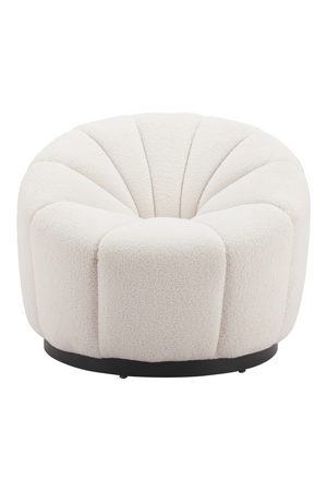   Cream Shearling Accent Chair | Oroa.com