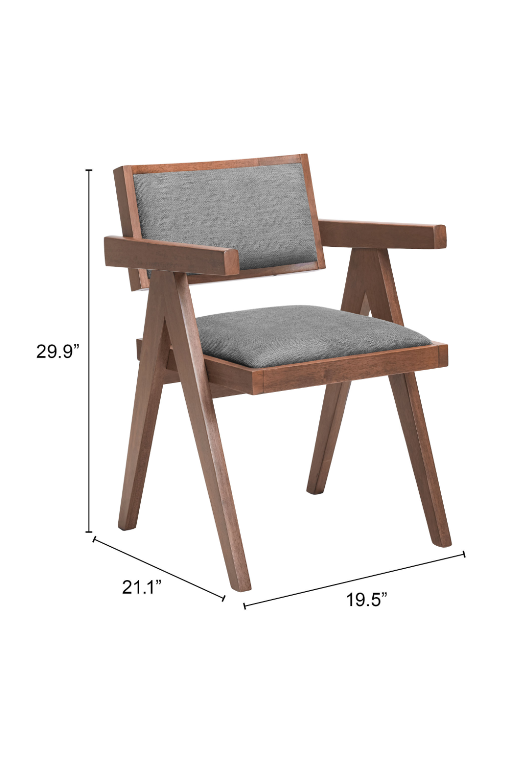   Rubberwood Framed Dining Chairs (2) | Oroa.com