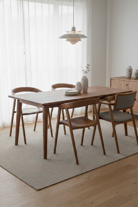   Rubberwood Framed Dining Chairs (2) | Oroa.com
