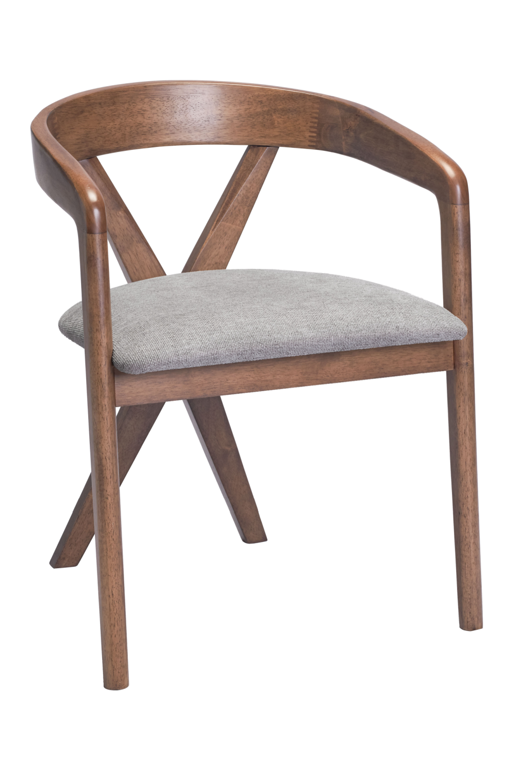   Gray Linen Seat Dining Chair | Oroa.com