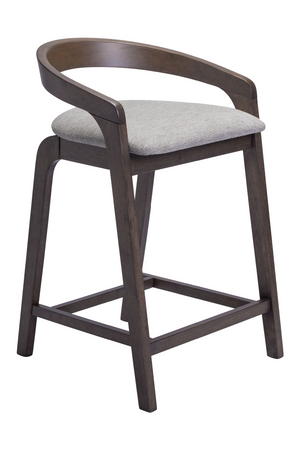   Gray Padded Seat Counter Stools (2) | Oroa.com