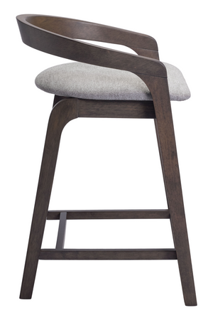   Gray Padded Seat Counter Stools (2) | Oroa.com